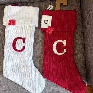 Wondershop Red and White Knit Christmas Stockings